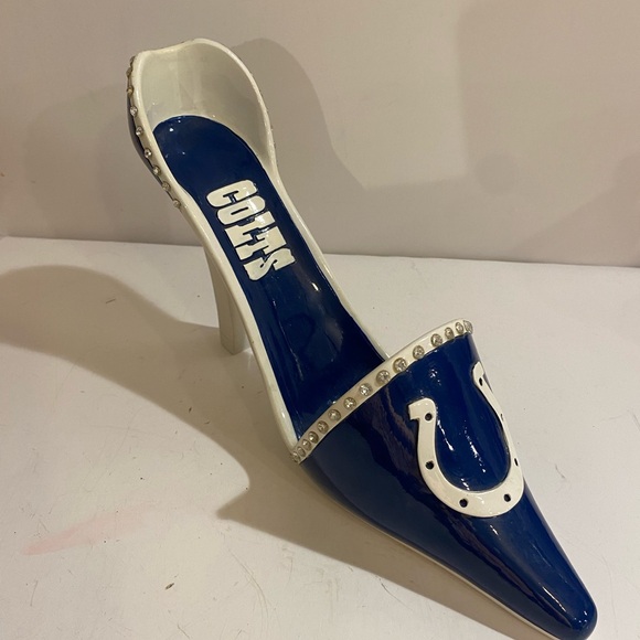 Ceramic Colts Team Shoe Wine Holder (KA) - Picture 3 of 14